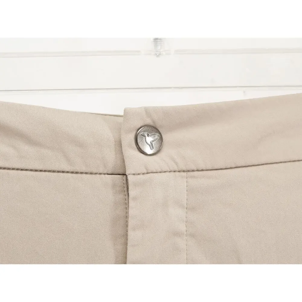 Bird Dogs Men's 36x32 Beige Solid Performance Pants Chinos Stretch Lined